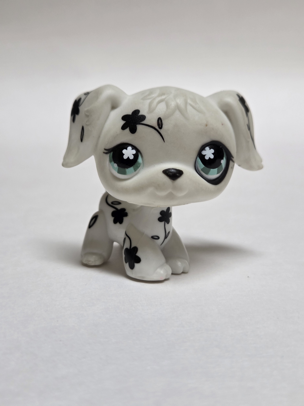 Littlest Pet Shop #469 Flower Dalmation Dog Authentic Hasbro LPS